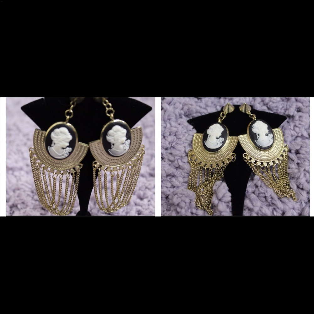 Gold earrings